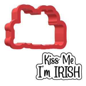 Kiss Me I'm Irish 3D Cookie Cutter - STL File Digital Download