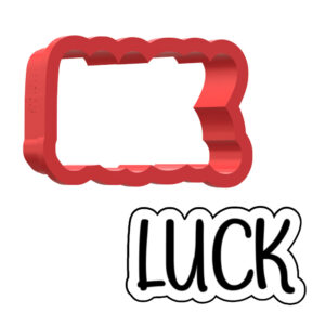 Luck 3D Cookie Cutter - STL File Digital Download