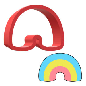 Marshmallow Rainbow Charm 3D Cookie Cutter - STL File Digital Download