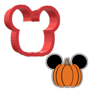 Pumpkin Mickey Mouse 3D Cookie Cutter