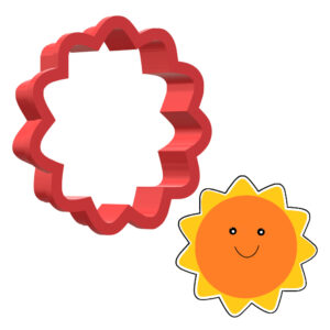 Sun 3D Cookie Cutter - STL File Digital Download