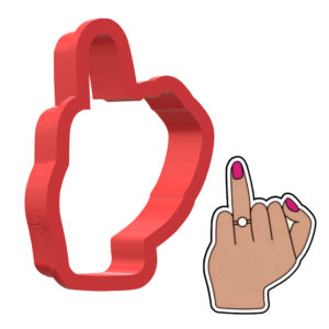 Ring Finger 3D Cookie Cutter - STL File Digital Download