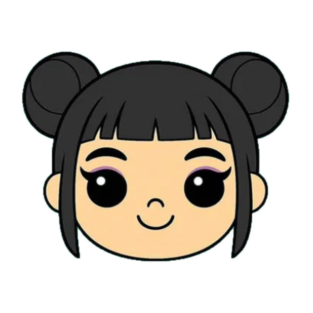 kpop-demon-hunter-zoey-head-white-background-3d-cookie-cutter-mo1116