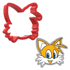 Tails Head 3D Cookie Cutter