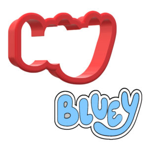 Bluey Logo 3D Cookie Cutter