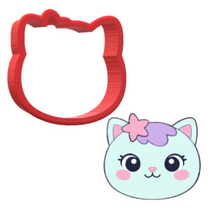 MerCat From Gabbys Dollhouse 3D Cookie Cutter